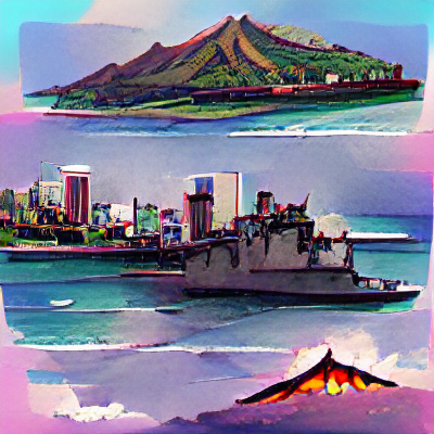 art generated by the AI Art Machine for the term 'honolulu'