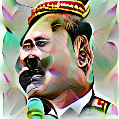 image generated by the AI Art Machine to represent the term 'leader'