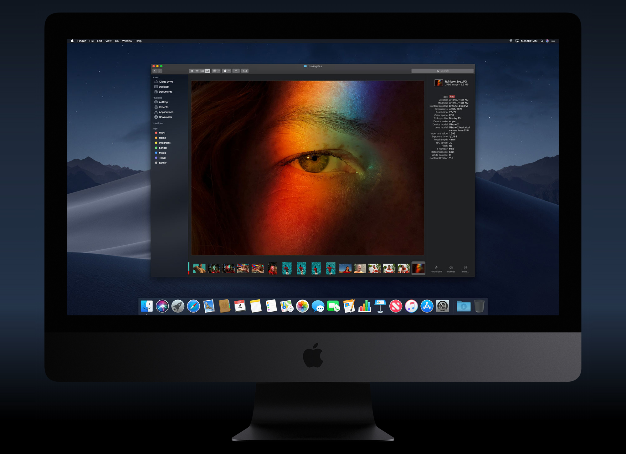 iMac with macOS Mojave
