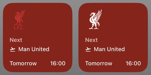 fotmob widget showing Liverpool's next fixture