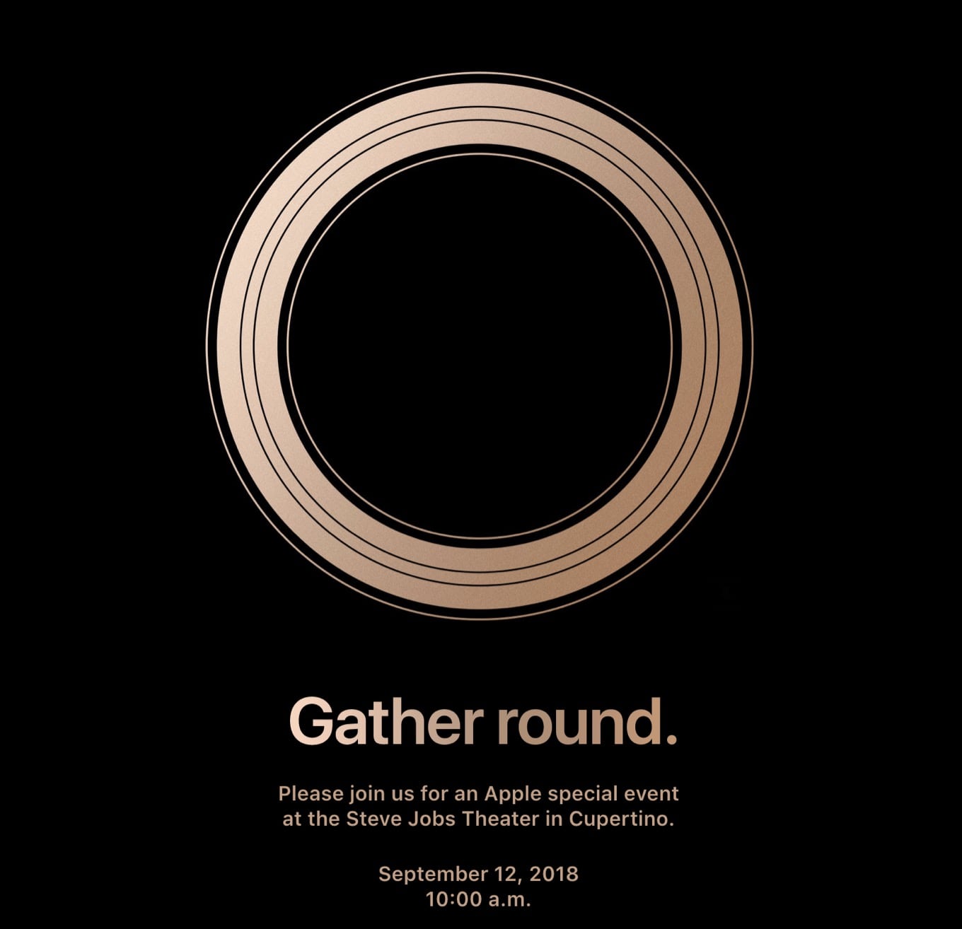 iPhone event invite 2018