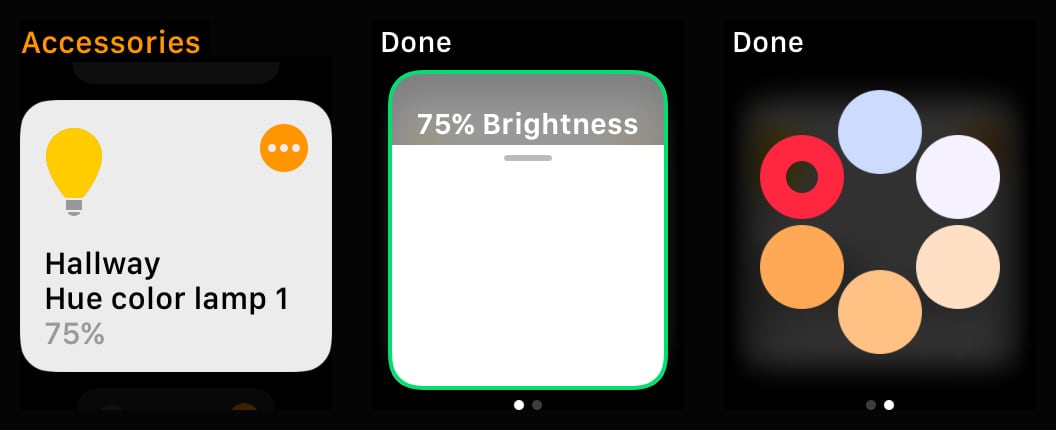 Home app, adjusting compatible bulbs