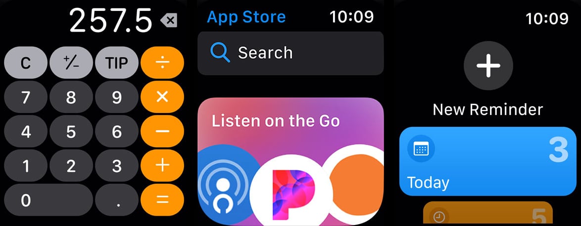 watchOS 6 screenshots